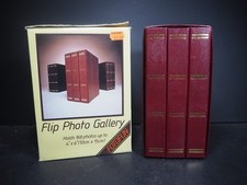3 Flip Photos Gallery Albums 4" x 6" Holds 168 with some photos