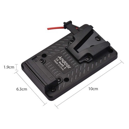 Full plastic lock battery - plastic, v-lock