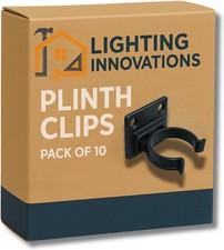 10 x Kitchen Plinth Leg Clips & Brackets Kick Board Plastic FITS 32MM Dia 