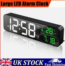 Desk Wall Clock Digital Alarm