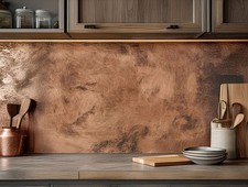Real copper backsplash panel - real,