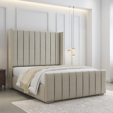 Double Panel Winged Bed Frame