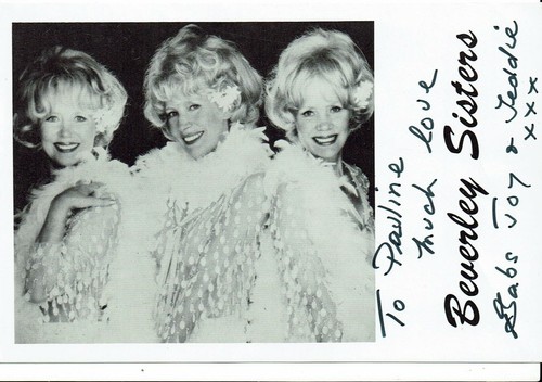 Beverley sisters hand signed - beverley,