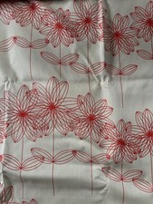 Orla Kiely Cotton Fabric New Dalia Print Red 112cm wide, 350cm