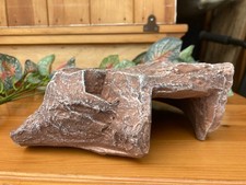 KOMODO BROWN HIDEOUT ROCK DEN BASKING HABITAT VIVARIUM FISH TANK