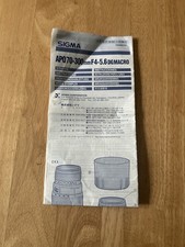 SIGMA AF-MF 100-300mm