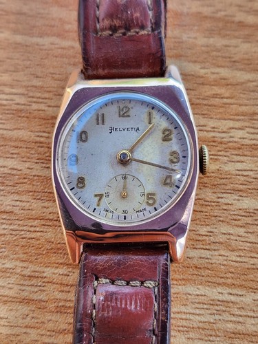 Helvetia hand winding - watch, 9k