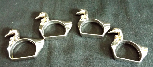Vintage silver tone duck - 4,