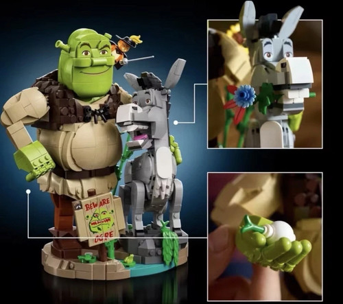 1403 piece moc shrek and - piece,