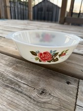 Vintage JAJ Pyrex Cottage Rose