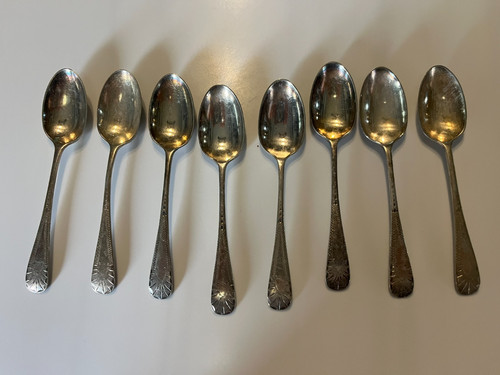 Set antique silver - of, 8,