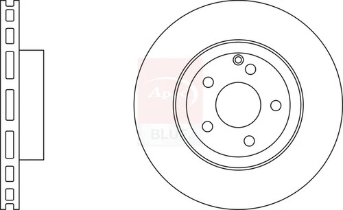 Brake discs pair vented - brake,