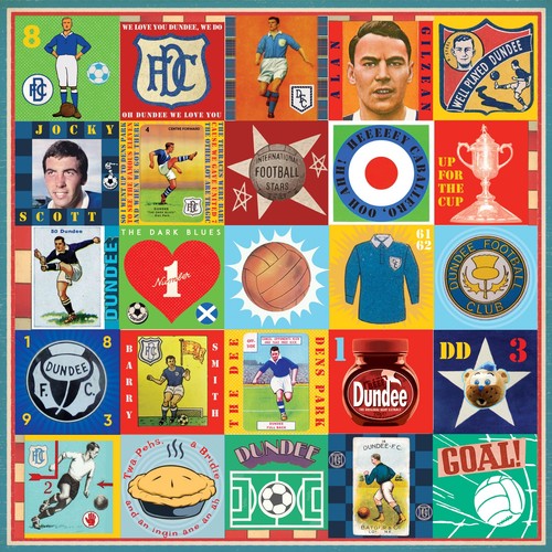 Dundee football pop art print - football,