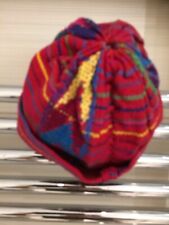 Vintage Guatemalan NEWBORN BABY Hat Cap Mid 20th C Handwoven Embroidered Fabric