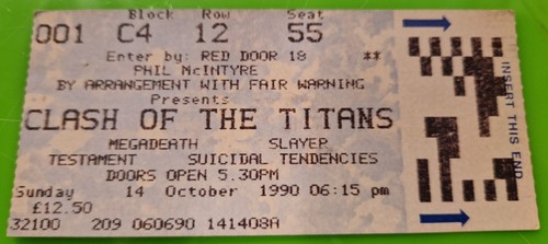 Clash the titans ticket - the,