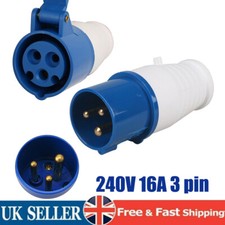 240V 16A 3 PIN BLUE SITE