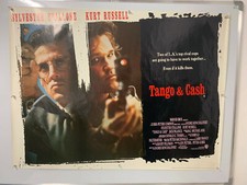 TANGO & CASH kurt russell/sylvester stallone ORIGINAL BRITISH QUAD CINEMA poster