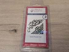 SPELLBINDERS SHAPEABILITIES CUTTING DIE D-LITES CORNER FLOURISH 2 - S2-074