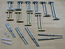 PAIR OF Concealed Floating Hidden Shelf Support Brackets Wall mount plate