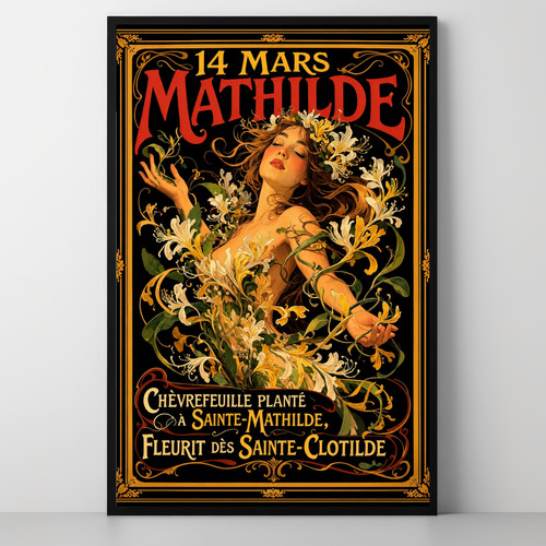 Mathilde art nouveau floral - nouveau,