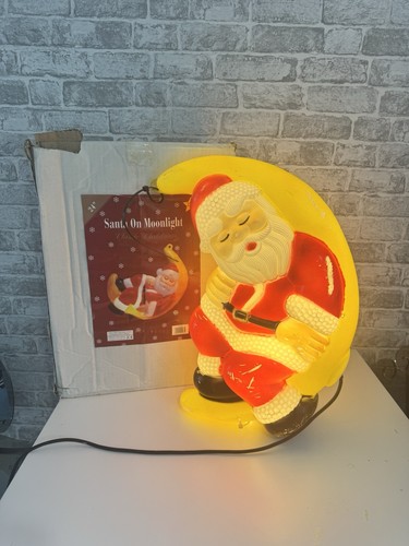 Vintage blow mold santa - in, the