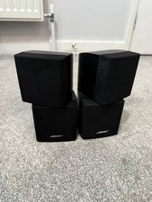 Bose Double Dual Cube Speakers Black Acoustimass Lifestyle Set of 2