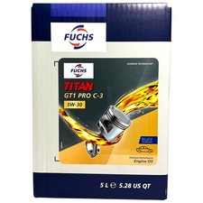 Fuchs Titan GT1 Pro C-3 5W30 Full Synthetic 5 L Lube Cube VW 504 507 BMW LL-04
