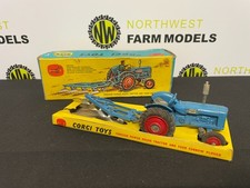 CORGI TOYS No 13 FORSON POWER MAJOR TRACTOR AND FOUR FURROW PLOUGH GIFT SET