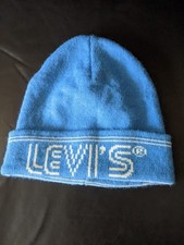 Levi's Men's Blue Beanie Wooly