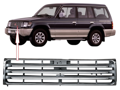 Chrome front radiator grille - chrome,