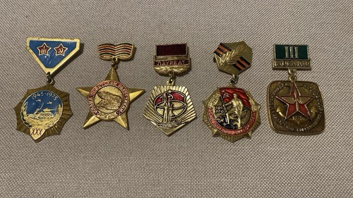 Soviet badges set of 5pcs - set,