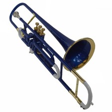 TRUMBONE New BLUE WHITE  Brass