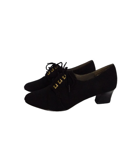 Victoriana black shoes - black, low