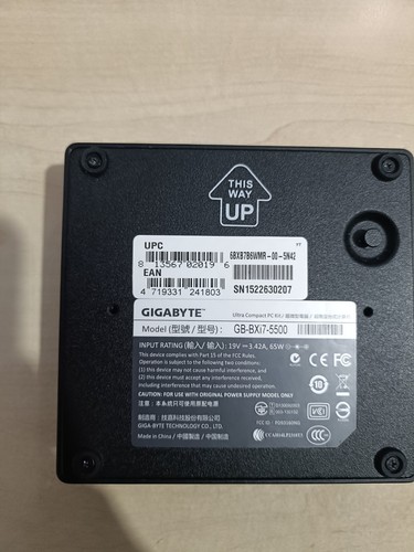 Gigabyte bxi7 5500 - gigabyte, gb-bxi7-5500