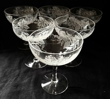 BEAUTIFUL SET of 6 CRYSTAL