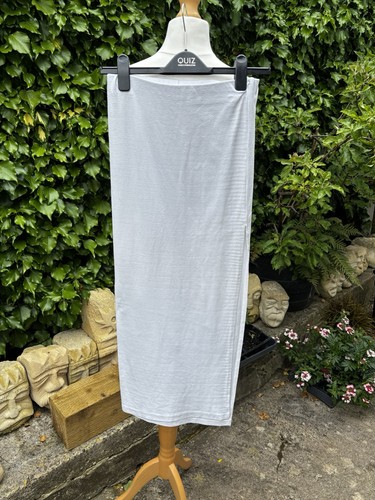 Bershka white maxi skirt size - skirt,