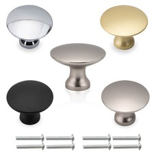 Round Knobs Kitchen Cabinet Knob Cupboard Handle Solid Zinc Alloy Door Drawer UK