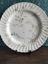 Rare Size Wedgwood CAMPION Bone China Ribbed Large Serving Plate Platter 34cm