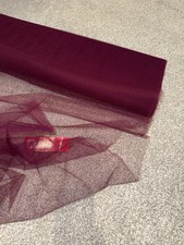 1 MTR Plum Stiff Dress Net