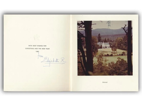 Queen mother signed 1982 - queen,
