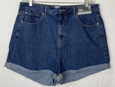 Primark Denim Mom Shorts Size