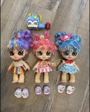 Kindi Kids - Rainbow, Jessicake and Donatina  All in great condition.