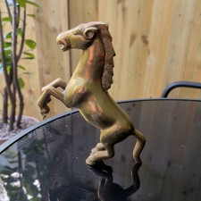 Vintage Brass  Rearing Horse 