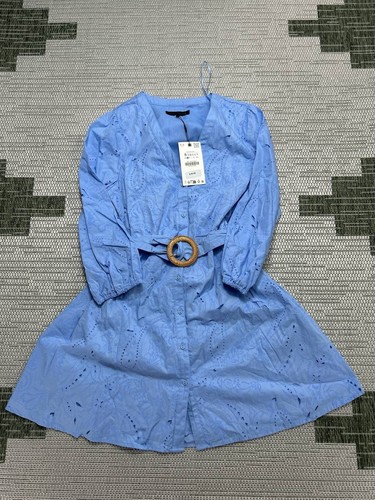 Zara dress womens small blue - dress,