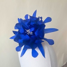 Royal Blue Feather Fascinator
