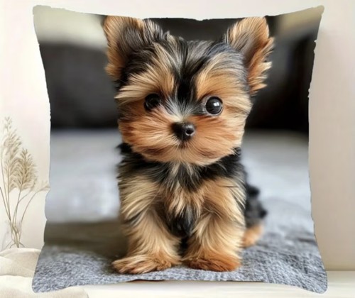 1pcs yorkshire terrier cushion - 1pcs,