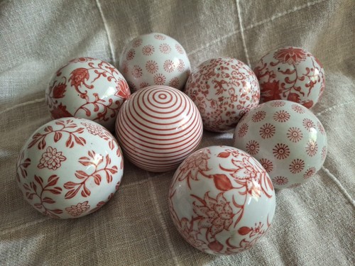 Vtg set coral white - set, of