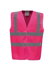 Personalised Custom Printed Hi Vis Vest - High Visibility Adult Safety Waistcoat