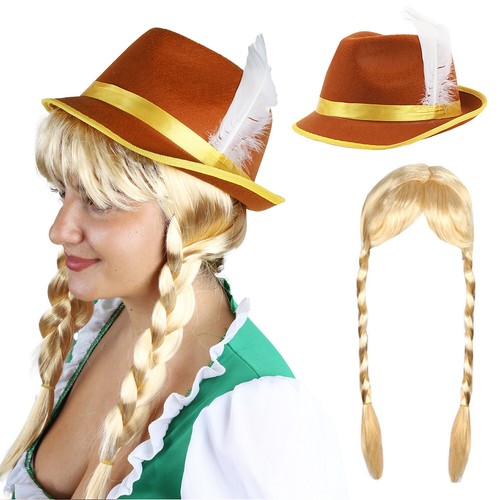 Blonde oktoberfest plait - blonde, wig