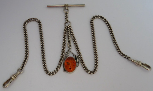 Vintage solid silver - , double